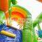 Gorilla Jungle Theme Jump House Commercial Inflatable Bouncer Castle With Slide