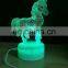 Hot sale customize 3d illusion lamp with white crack base