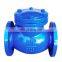 BS DIN AWWA PN16 Duction cast iron body flang Swing Check Valve