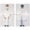 Wholesale Disposablewhite Non-woven Dustproof Clothing Blue Lab Coat Class I  Ppe Isolation Gowns PP PE Non Woven Waterproof