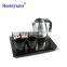 Honeyson water kettle tray set stainless steel for hotel 1.2L