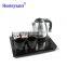 Honeyson electric kettle for hotel stainless steel Electric Kettle Tray Set 1.2L B-H1202