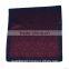 Claret Red Dark Blue Pairsley Custom Pocket Square, Manufactoring Hankercheif,