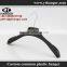 IMY-476 black non-slip plastic hanger for wholesale