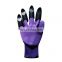 Hot Sale Garden Gloves With 4 ABS Plastic Claws For Easy Garden Works Planting And Digging