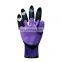 Custom digging Planting latex Coated Waterproof Claws Genie Gloves Garden Gloves With Claws