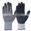 HY 15G good grip spandex and nylon shell Foam Nitrile Coated gloves