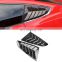 Honghang Factory Supply Side Window Louvers Shutters Trim Black Glossy Shade Guard Window Louver For Ford Mustang 2015-2019