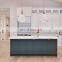 Modern Design Matt Lacquer Wood Kitchen Cabinets Blue Cabinets