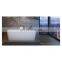 Hotel project home use freestanding black bathtub