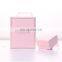 small pink cardboard jewelry packaging boxes with logo ribbon