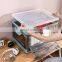 stackable bins storage container two sides drop open door toys sundries and clothes storage organizer container box bin