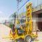 Double hydraulic water well drilling machine with mud pump and drilling bits