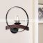 HUAYI Hot Sale Vintage Retro Style Iron Glass E12 40W Bedroom Indoor Decoration Wall Lamp