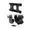 Black Aluminum Rear Teraflex HD Hinged Carrier Adjustable Spare Tire Mounting Kit for Jeep Wrangler JK