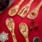 Christmas Wooden Spoons Set Burned Cooking Utensil 5pcs Christmas cooking bambu utensil engraved China