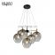 HUAYI Metal Shade Designer Decorative Hanging Home Modern Indoor Glass Pendant Lighting Lamp