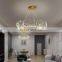 Northern European Acrylic Leaf Chandelier New Design Ceiling Gold Pendant Lamp