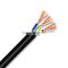 Flexible Wire Power Cable Multi-Core Control 3C 3 Core 1.5Mm2 Rvv Cable Black Outer Jacket