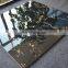 dubai building ceramics wear resistant black gold marble floor tile