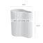 Wholesale Creative Special-Shaped Vertical Pattern Nordic Modern 7-Inch Vase Ceramic For Home Wedding Decor