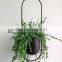 Custom Decorative Outdoor Garden Coloured Small Metal Glass Colourful Flower Hanging Pot