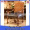 Luxury hotel furniture recliner relax chair armrest carving wood royal chair