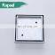 Stainless Steel Square Shower Floor Drain with Tile Insert Invisible Grate Cover Strainer Brushed Bathroom Drainer
