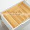 Expandable Adjustable Bamboo Wooden Cutlery Drawer Organizer Cutlery Tray