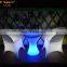 led glowing bench /outdoor sofa set plastic garden furniture led tables and bar chairs used