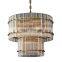 Modern 42-Light Metal Glass Pendant Lamp Luxury Chandelier for Home Dining Room and Bathroom Decor