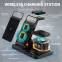 15W New Innovative Product Wireless Charger Clock LED Desktop  Wireless Charger with Digital Alarm Clock