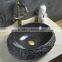 High Quality Bathroom Natural Black Granite Round Sink Design