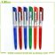 economical press type ball-point pen for promotion with transparent penholder