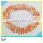 8*20 mm Bullet Glass Beads Orange Crystal Glass Beads For Decoration