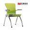 Triumph easy move save space folding office chair / stacking training chair / office chairs with writing pad