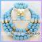 Mitaloo MT0001 Wholesale Fashionable Best Design Leaf Green African Jewelry Set