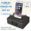 FM radio Alarm clock bluetooth speaker Dock Station for iPhone and Samsung all smartphones