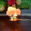 Himalayan Natural Rock Salt Lamp with Iron Art Cover