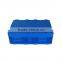 Space saving folding flat boxes attached lid container