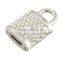 Silver Lock Shape Jewelry Drive Usb 8gb With Gift Boxes