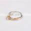 Latest plated gold rings design for woman fashion wedding ring with cubic zirconia or diamond ring