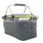 Hole Sale Polyester Aluminum Foldable Picnic Basket