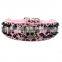 Punk Black spike rivet studs leather western dog collars