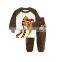 Funny cartoon honey bear kids pijamas Accept wholesale and customize boutique child outfit blue cute children pajamas                        
                                                Quality Choice