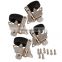 Black Ukulele 2L+2R Geared Tuning Machines Head Keys Tuners