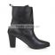 women fashion half boots shoes for women 2015 side buckle wholesale cowboy thick heels women high heel boots