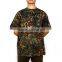 Breathable and compressed custom size v neck camouflage t shirt