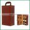 1 bottle,2 bottle,6 bottle stock Pu leather cover wood wine gift box
