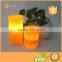 Tearing Surface Candles Light LED Flameless Pumpkin Color Decorate Battery Candle Set of 2